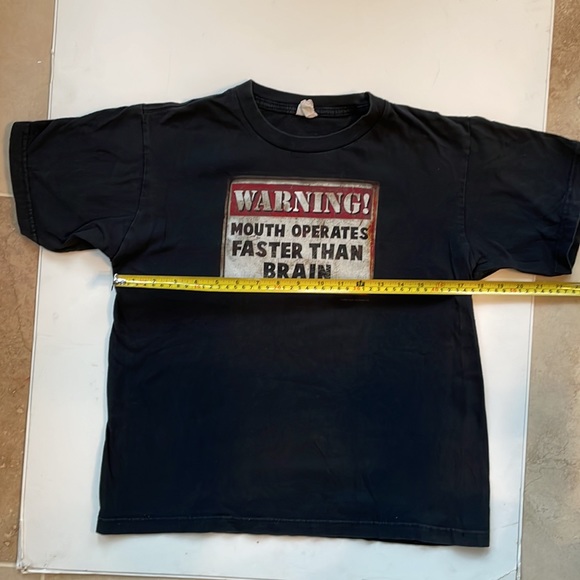 CDM SAN DIEGO T shirt boys large black Warning Mouth operates faster than Brain - Picture 3 of 4
